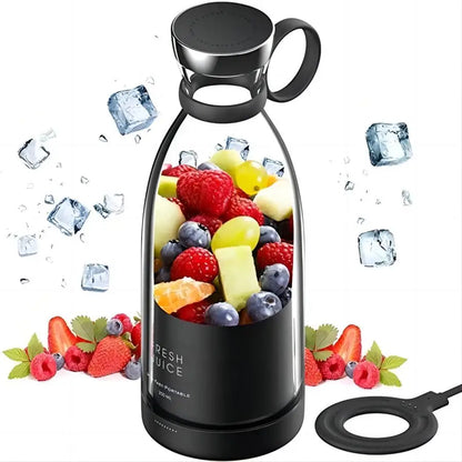 Compact USB Electric Juicer Blender - Multi-Function Mini Fruit Mixer for Smoothies, Milkshakes, and Juices